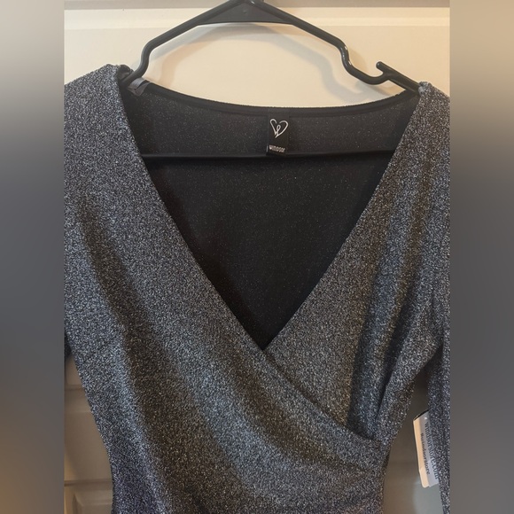 Windsor Sparkle Long Sleeve Dress Medium - Picture 3 of 6